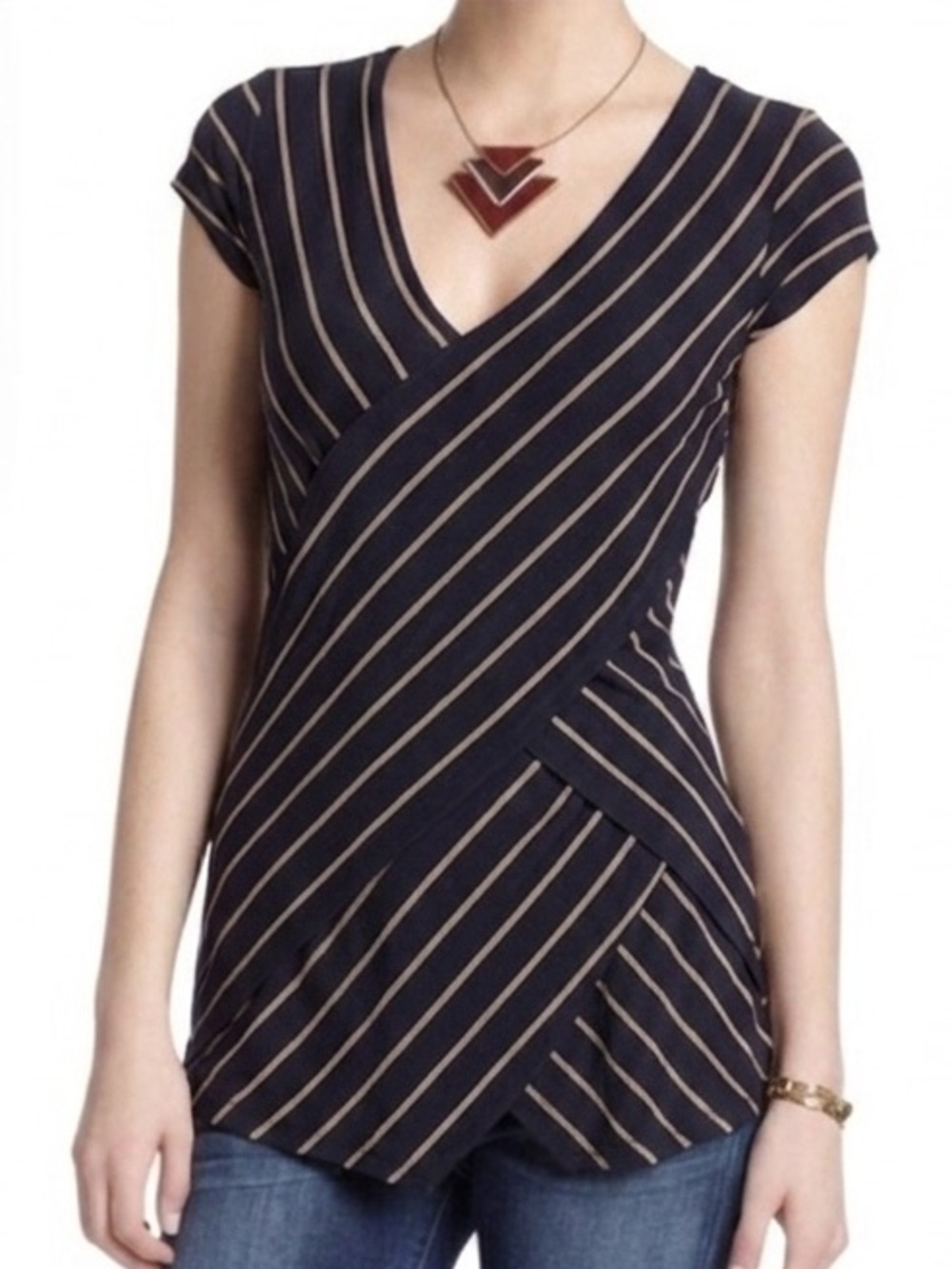 Anthropologie Bailey 44 Layered V-Neck Blouse